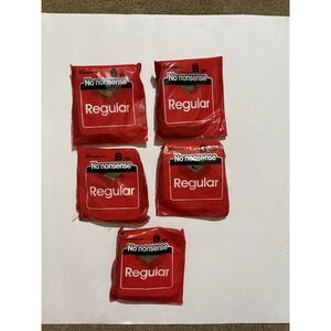 Vintage No Nonsense Lot Of 5 Premium Reinforced Toe Pantyhose 009 Sz B Tan New